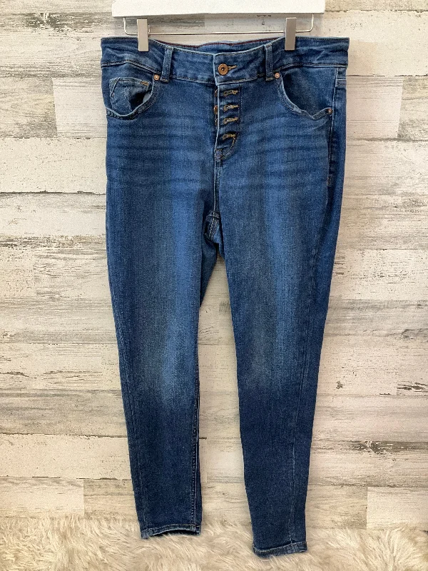 Relaxed Fit Wear Jeans Straight By Edge In Blue, Size: 14
