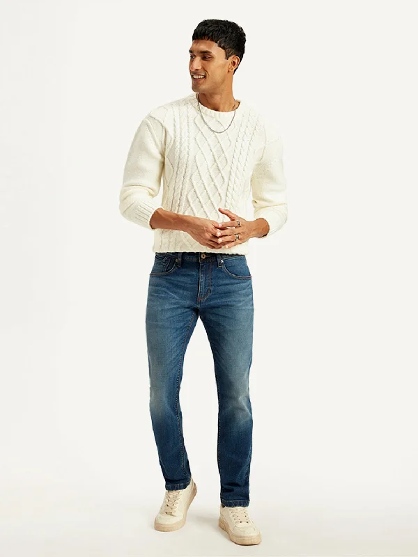 Comfortable Jackets Men's 65504 Skinny Blue Jeans