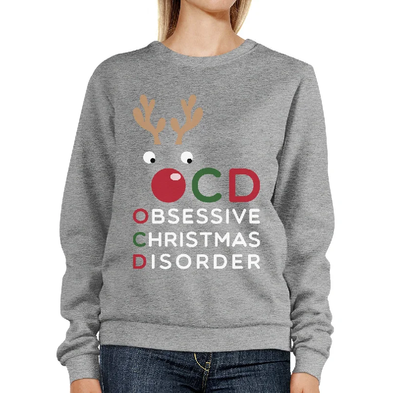 Effortless Elegance OCD Obsessive Christmas Disorder Sweatshirt Pullover Fleece Sweater