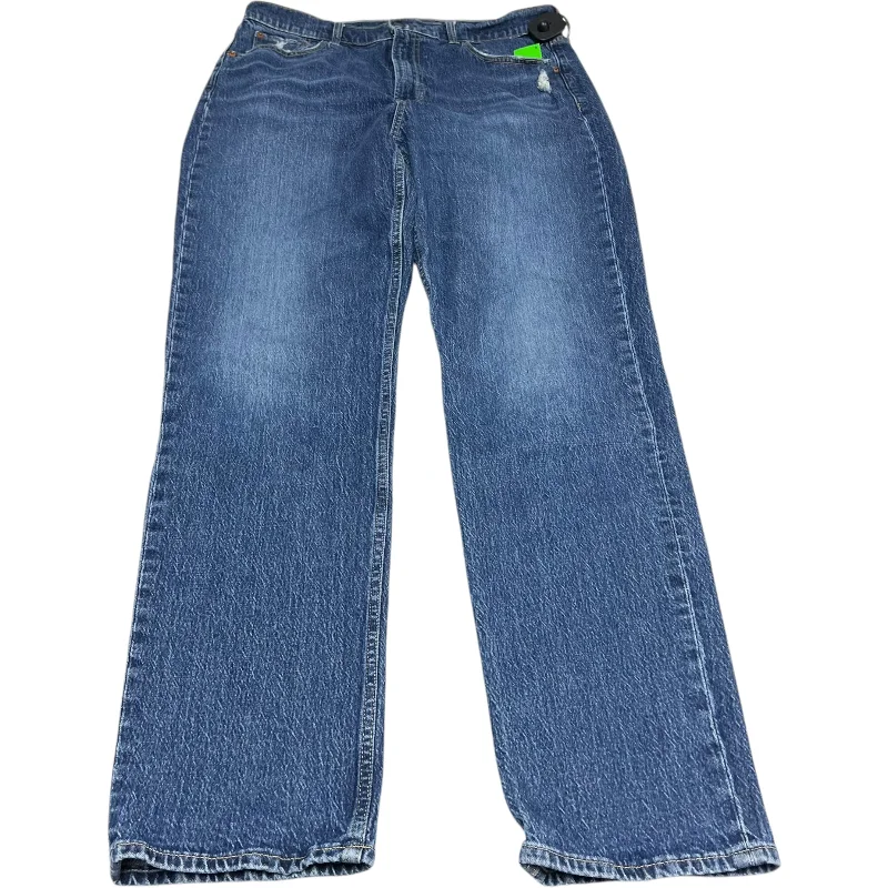 Street Fashion Jeans Straight By Gap In Blue Denim, Size: 14