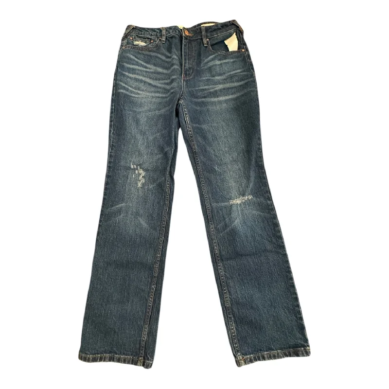 Relaxed Clothing Jeans Straight By CLEO + WOLF In Blue Denim, Size:10
