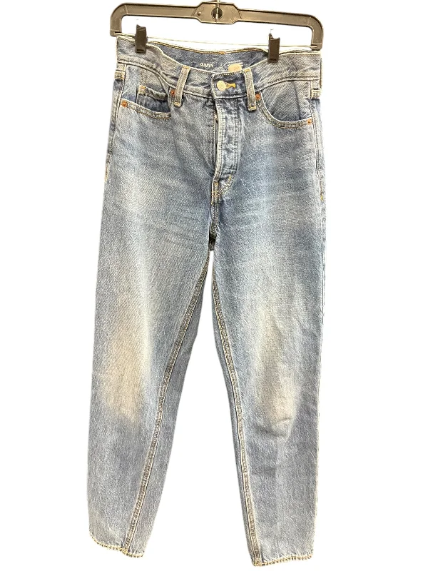 Unique Design Jeans Straight By Old Navy In Blue Denim, Size: 2long