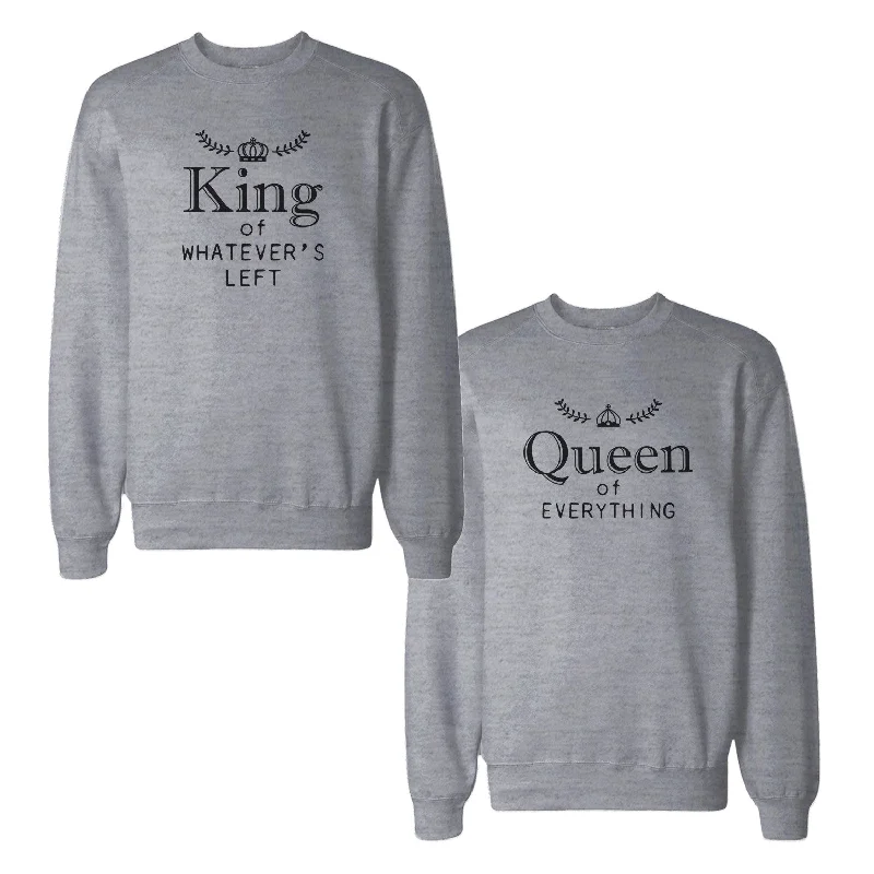 Modern City King And Queen Couple Sweatshirts Funny Matching Sweat Shirts