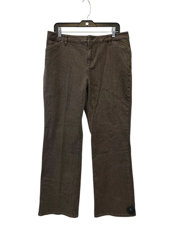 Fashionable Items Jeans Boot Cut By J. Jill In Brown, Size: 14