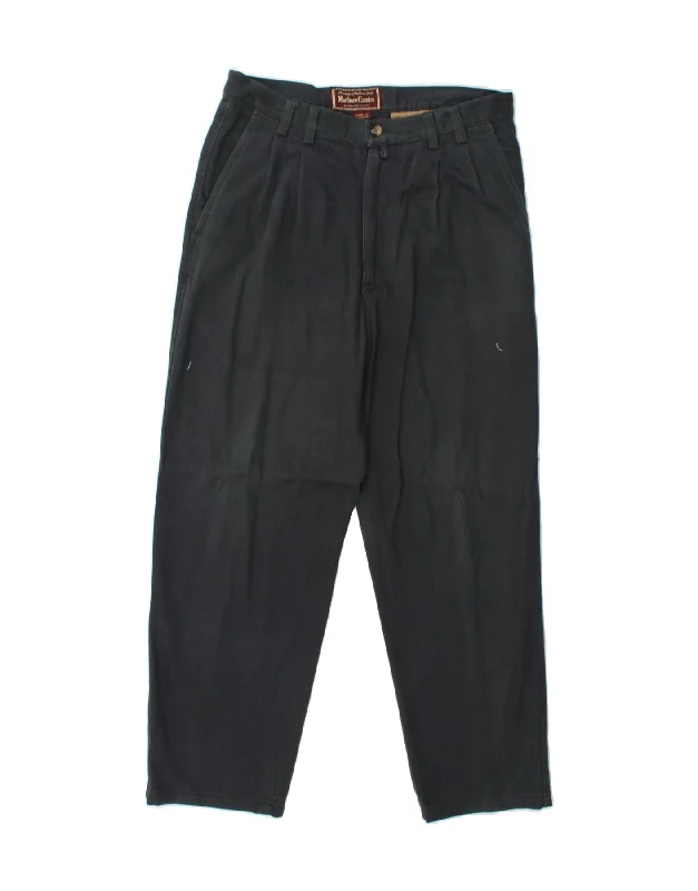Low-key Luxury MARLBORO CLASSICS Mens Pegged Chino Trousers EU 48 Medium W30 L28 Grey