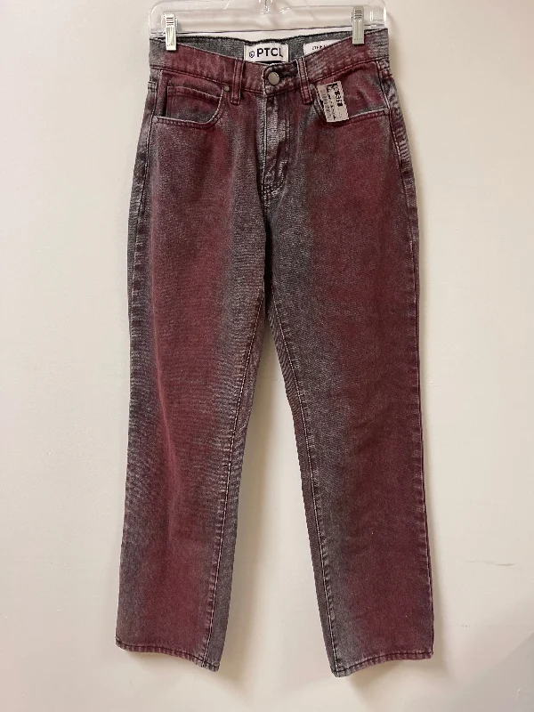 Design Must-have Jeans Boyfriend By Clothes Mentor In Red, Size: 4