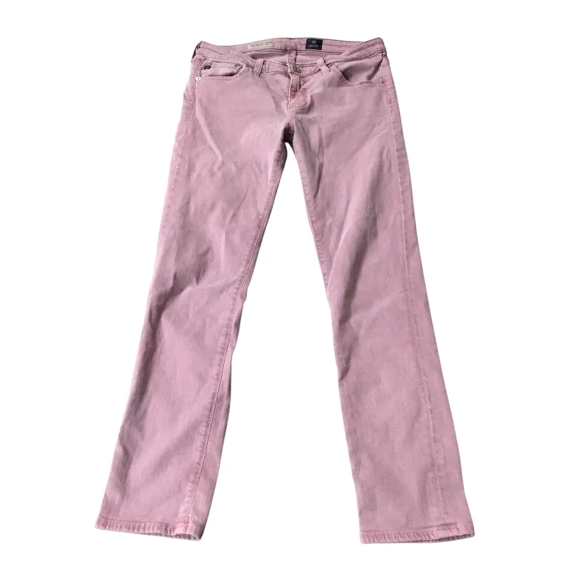 Cozy Street Style Jeans Straight By Adriano Goldschmied In Pink, Size: 4