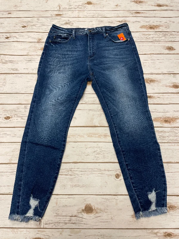 Elegant And Simple Jeans Skinny By Kancan In Blue Denim, Size: 12