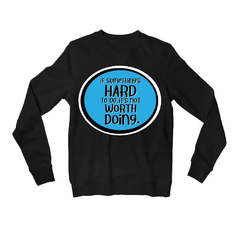 Cozy Knits The Simpsons Sweatshirt - Not Worth Doing