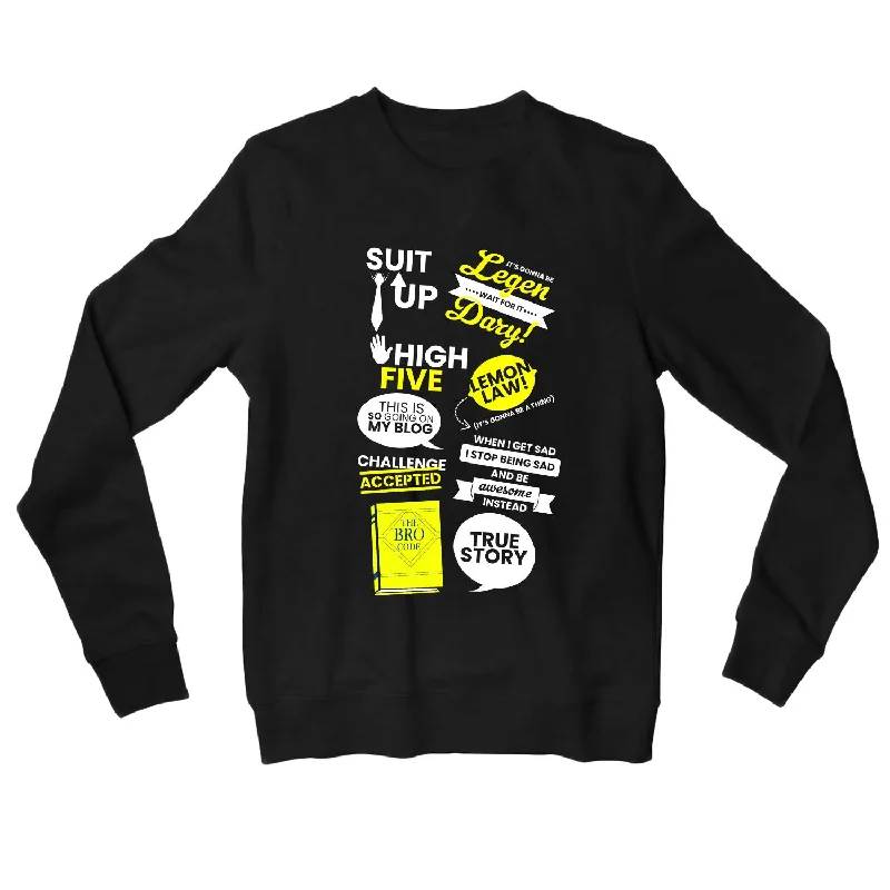 Effortless Wear How I Met Your Mother Sweatshirt - HIMYM Doodle