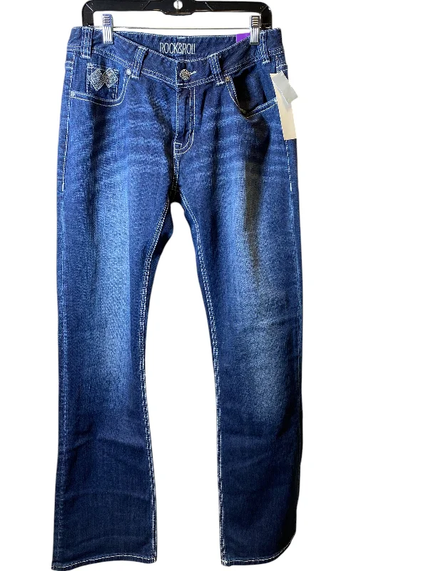 Soft Fabric Looks Jeans Boot Cut By Cmc In Blue, Size: 8