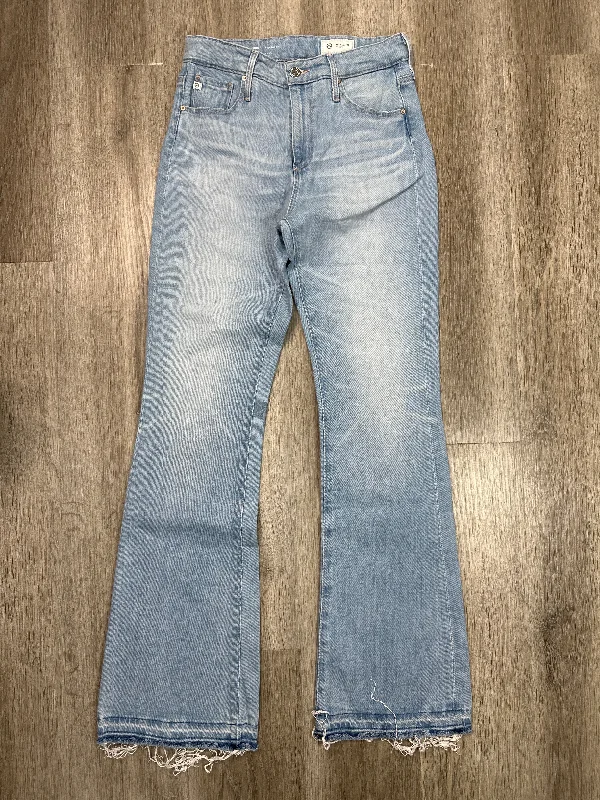Unique Prints Jeans Boot Cut By Ag Jeans In Blue Denim, Size: 6