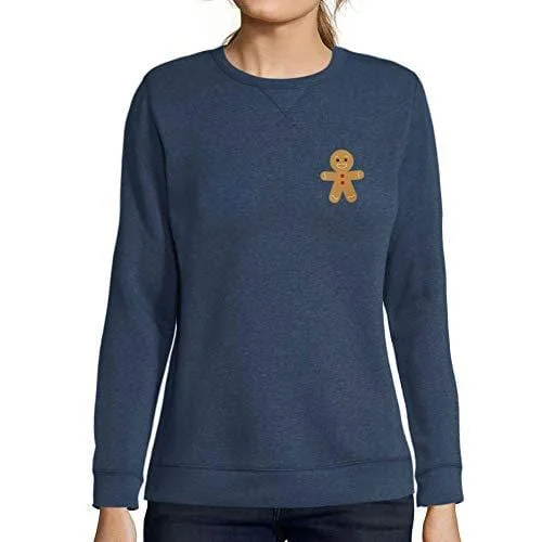 Exquisite Craftsmanship Ultrabasic - Femme Graphique Little Biscuit Sweatshirt Action de Grâces Xmas Cadeau Idées Tee Denim
