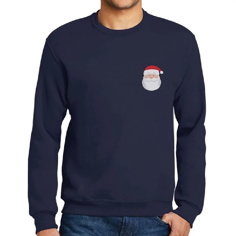 High-end Design ULTRABASIC - Men's Printed Graphic Little Santa Cool Christmas Sweatshirt Gift Tee