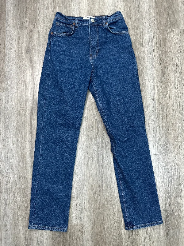 Elegant Series Jeans Straight By Reformation In Blue Denim, Size: 6