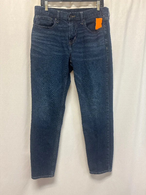 Cozy Essentials Jeans Straight By Old Navy In Blue Denim, Size: 16