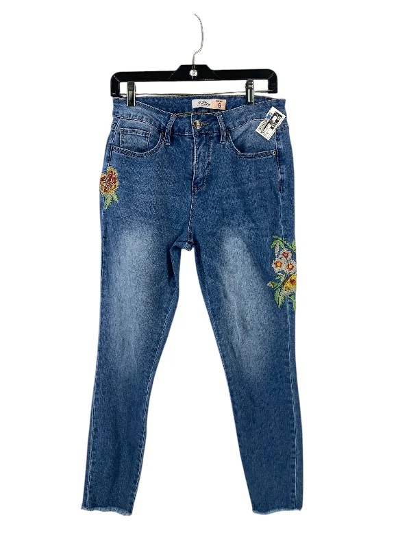 Cozy Fit Wear Jeans Skinny By Royalty In Blue Denim, Size: 6