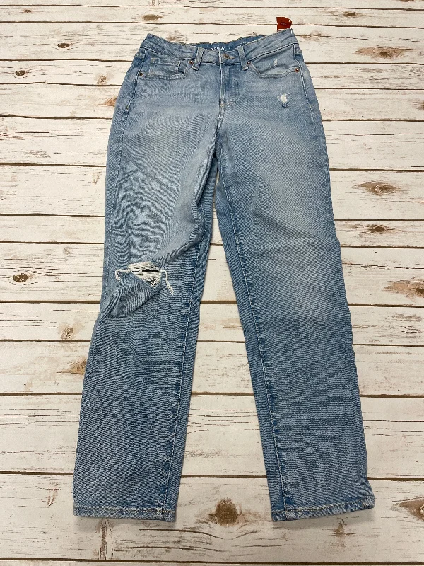 Eye-catching Personality Jeans Straight By Old Navy In Blue Denim, Size: 2