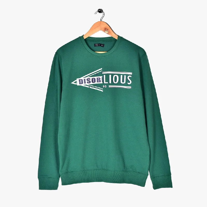 Soft Layers TX Disobilious Print Green Sweatshirt 2830
