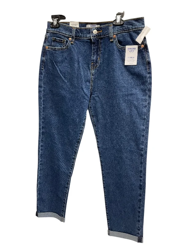 Simple Solid Color Jeans Straight By Levis In Blue Denim, Size: 2