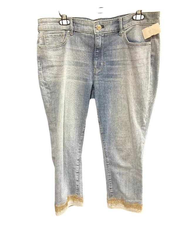 Fresh And Natural Jeans Cropped By White House Black Market In Blue Denim, Size: 2