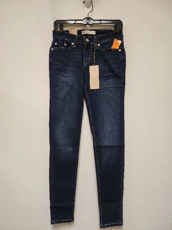 Fashionable And Versatile Jeans Skinny By Levis In Blue Denim, Size: 4