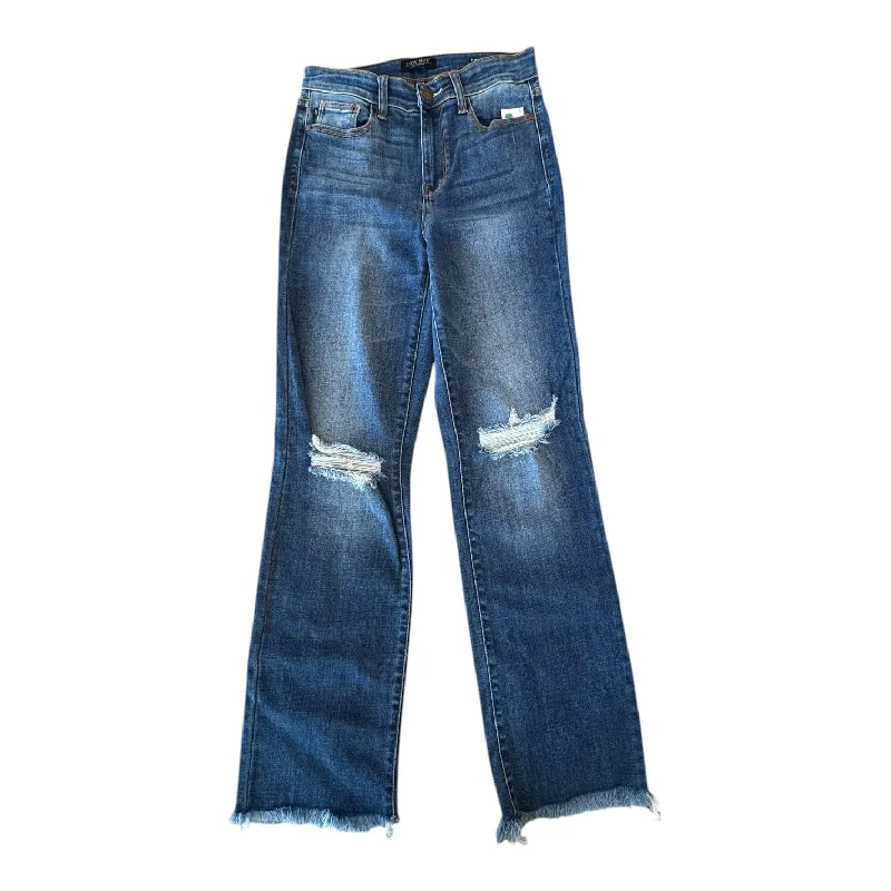 Luxury And Elegant Jeans Straight By Judy Blue In Blue Denim, Size:4