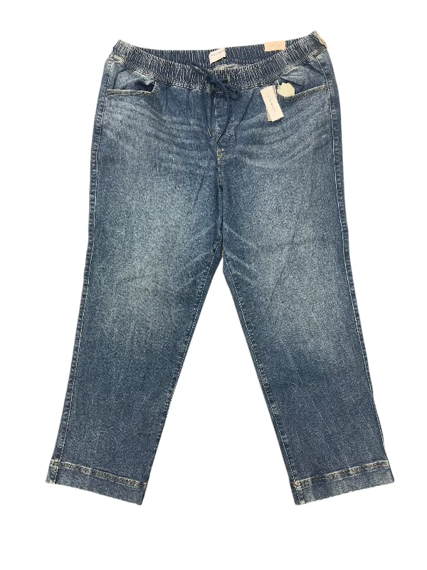 Playful Style Jeans Straight By Lane Bryant In Blue Denim, Size: 20