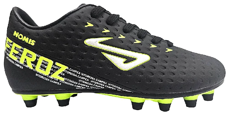 Cozy Pants NOMIS KID'S FEROZ BLACK/LIME FOOTBALL BOOTS