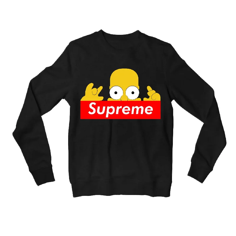 Easy Comfort Style The Simpsons Sweatshirt - Supreme