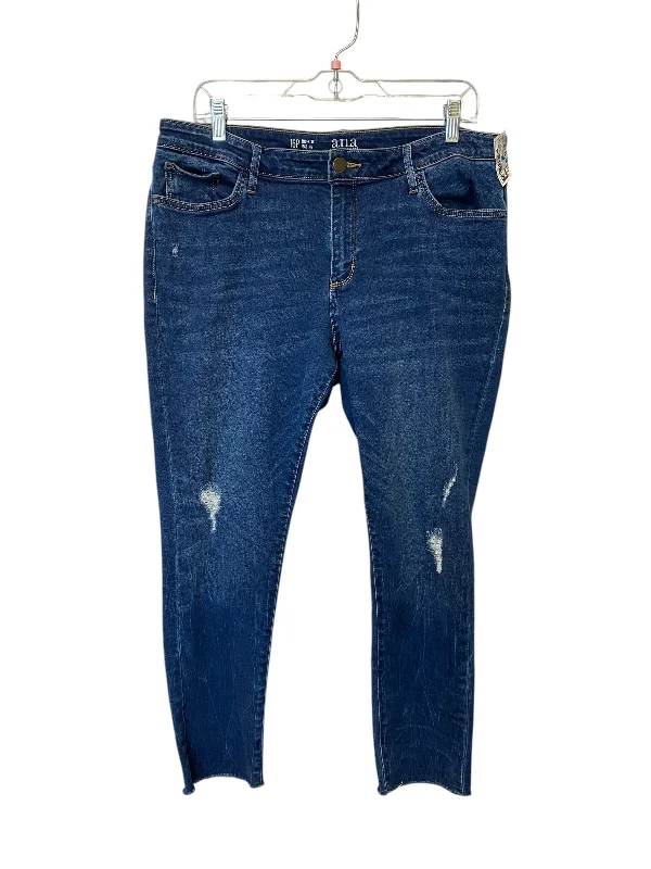 Age-reducing Style Jeans Skinny By Ana In Blue Denim, Size: 16