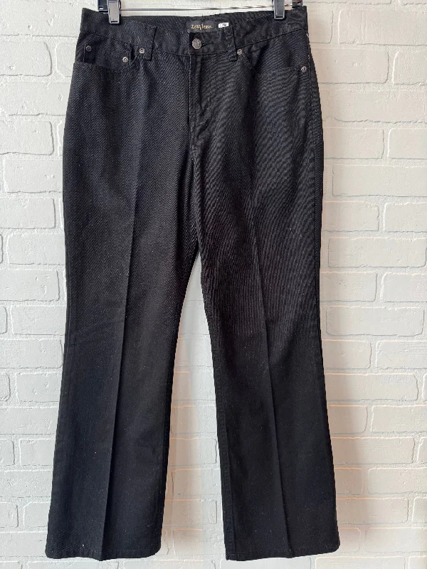 Elegant Dressing Jeans Straight By Clothes Mentor In Black Denim, Size: 8p