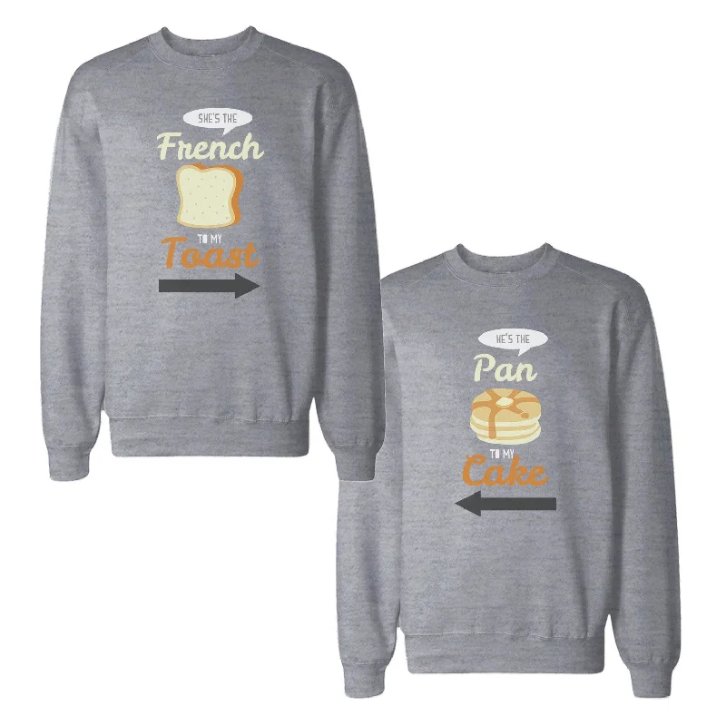 New Season Series French Toast And Pan Cake Couple Sweatshirts Matching Sweat Shirts