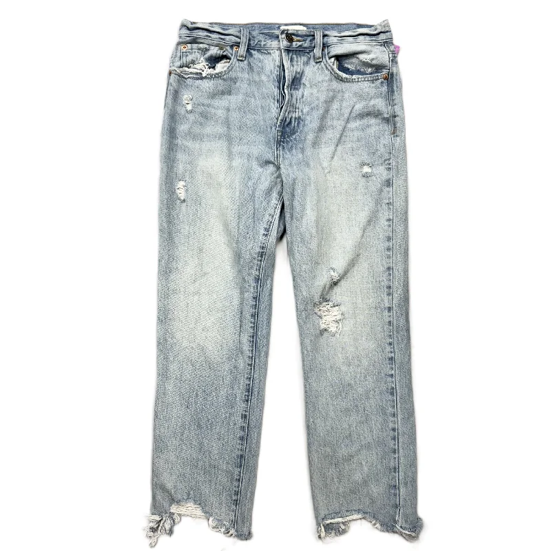 Chic Comfort Wear Jeans Cropped By Pistola In Blue Denim, Size: 8