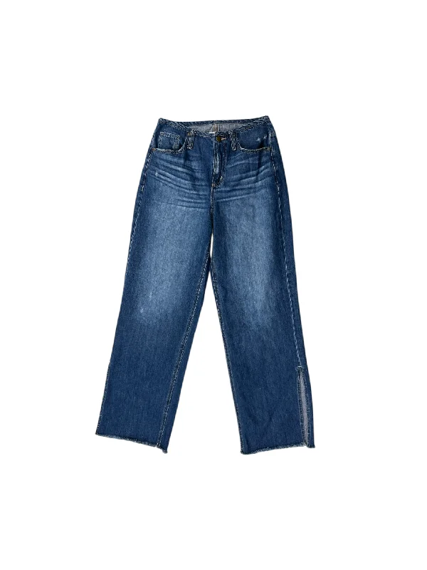Advanced Design Jeans Wide Leg By Evereve In Blue Denim, Size: 26
