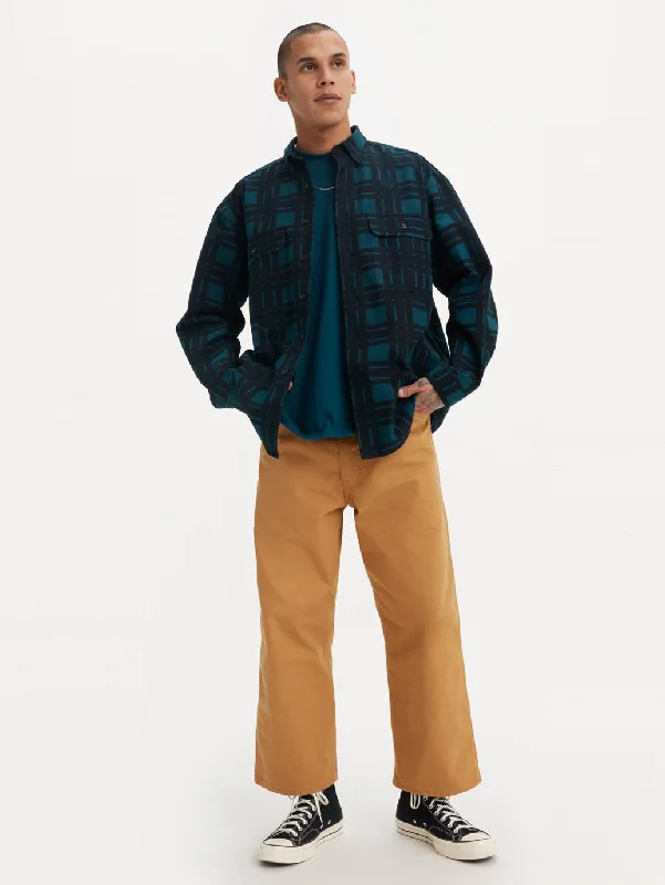 Trendy Dresses Men's Loose Fit Tan Jeans