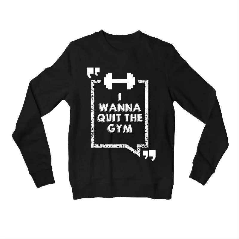 Unique Prints Friends Sweatshirt - Quit The Gym