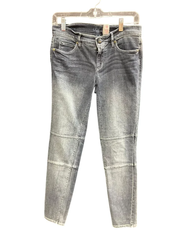 Casual Street Jeans Jeggings By Loft In Blue Denim, Size: 0