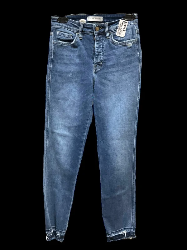 Goddess Style Jeans Skinny By Flying Monkey In Blue Denim, Size: 2