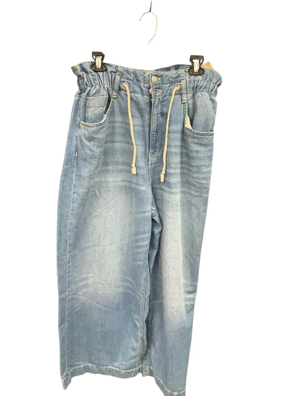 Sports And Leisure Jeans Wide Leg By Pilcro In Blue Denim, Size: 12