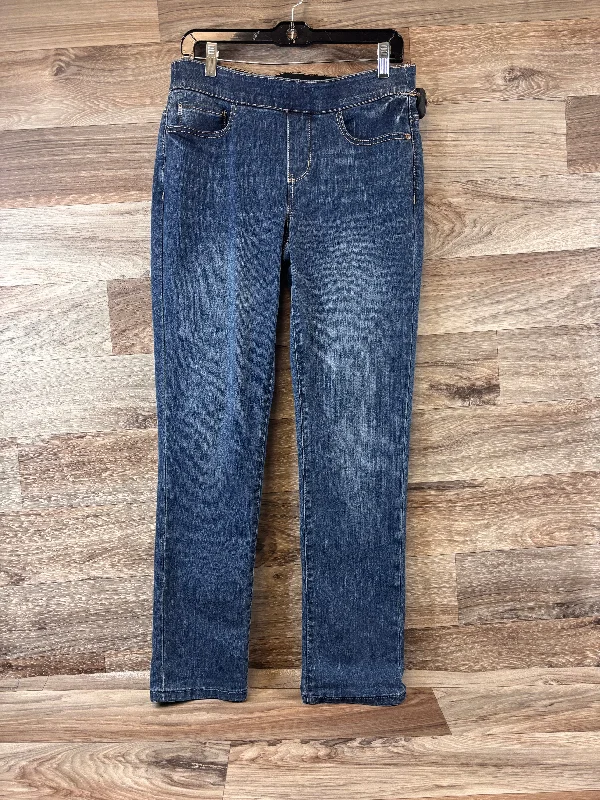 French Style Jeans Straight By Croft And Barrow In Blue Denim, Size: 6