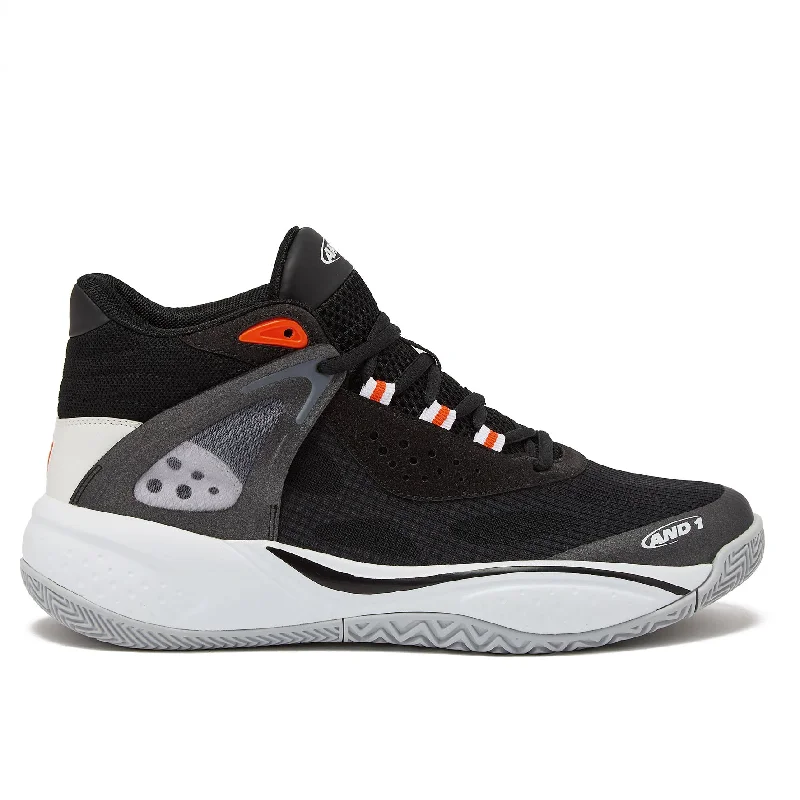 Effortless Elegance AND 1  KID'S REVEL MID SIZE 3-7 BLACK BASKETBALL SHOES