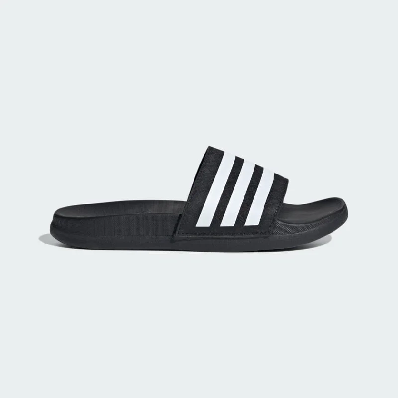 Comfort Fit ADIDAS KIDS ADILETTE COMFORT BLACK/WHITE SLIDES