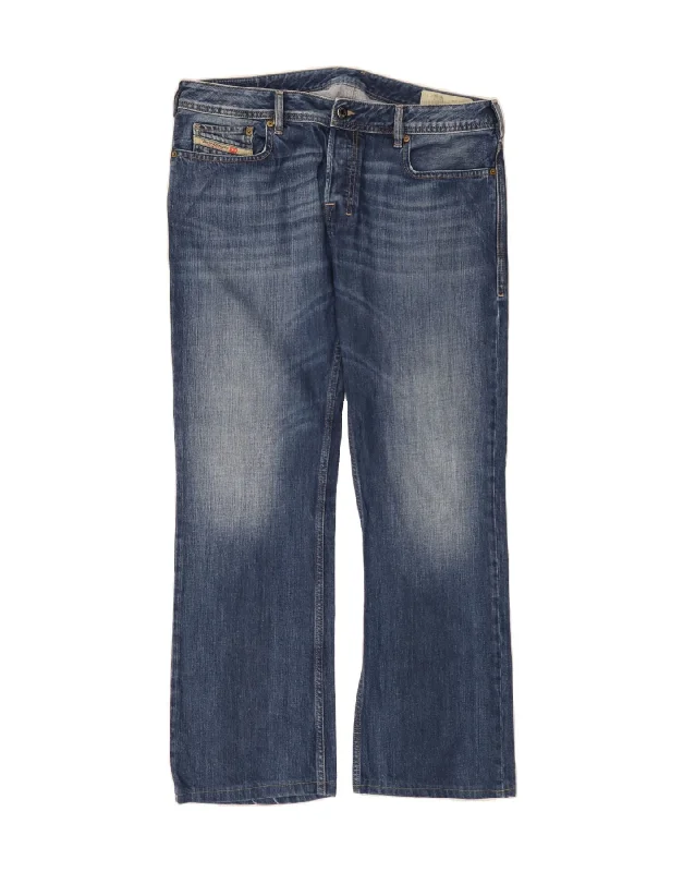 Comfortable Sweaters DIESEL Mens Zathan Straight Jeans W34 L32 Navy Blue Cotton