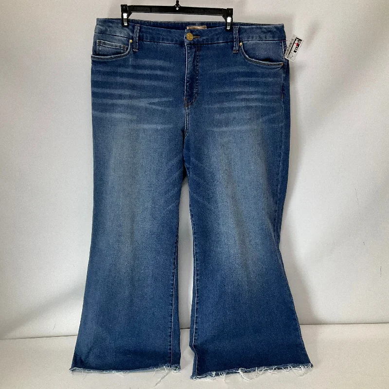 Modern City Jeans Straight By Kut In Blue Denim, Size: 18