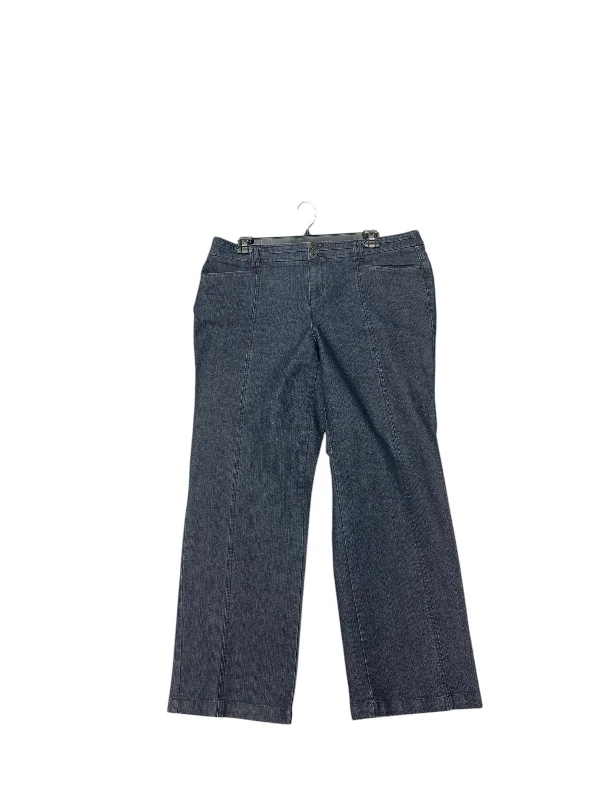 Soft Relaxation Wear Jeans Straight By Cj Banks In Blue Denim, Size: 18