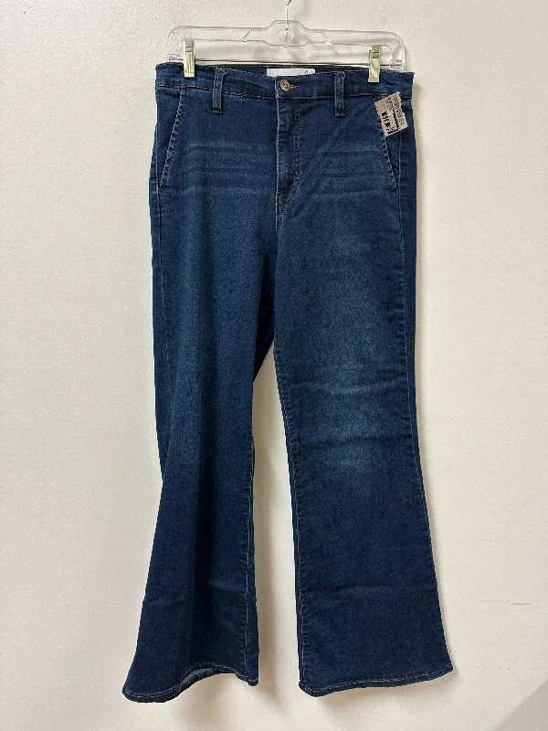 Comfortable And Casual Jeans Flared By Sam Edelman In Blue Denim, Size: 8