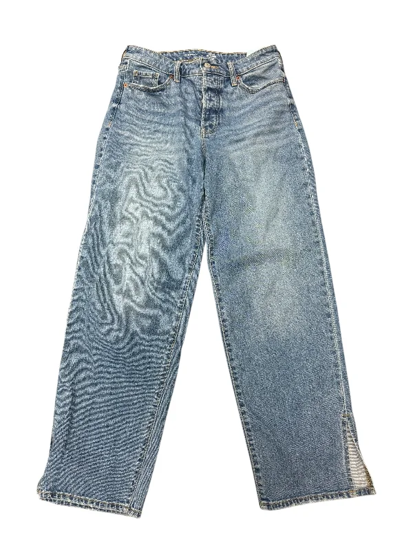 Fashion And Simplicity Jeans Wide Leg By Old Navy In Blue Denim, Size: 6