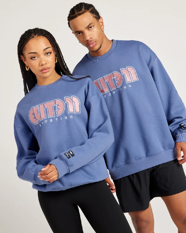 Effortless Dressing Record Crewneck - Purple