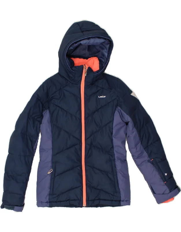 Sweet Girl WED ZE Girls Hooded Padded Jacket 11-12 Years Navy Blue Colourblock
